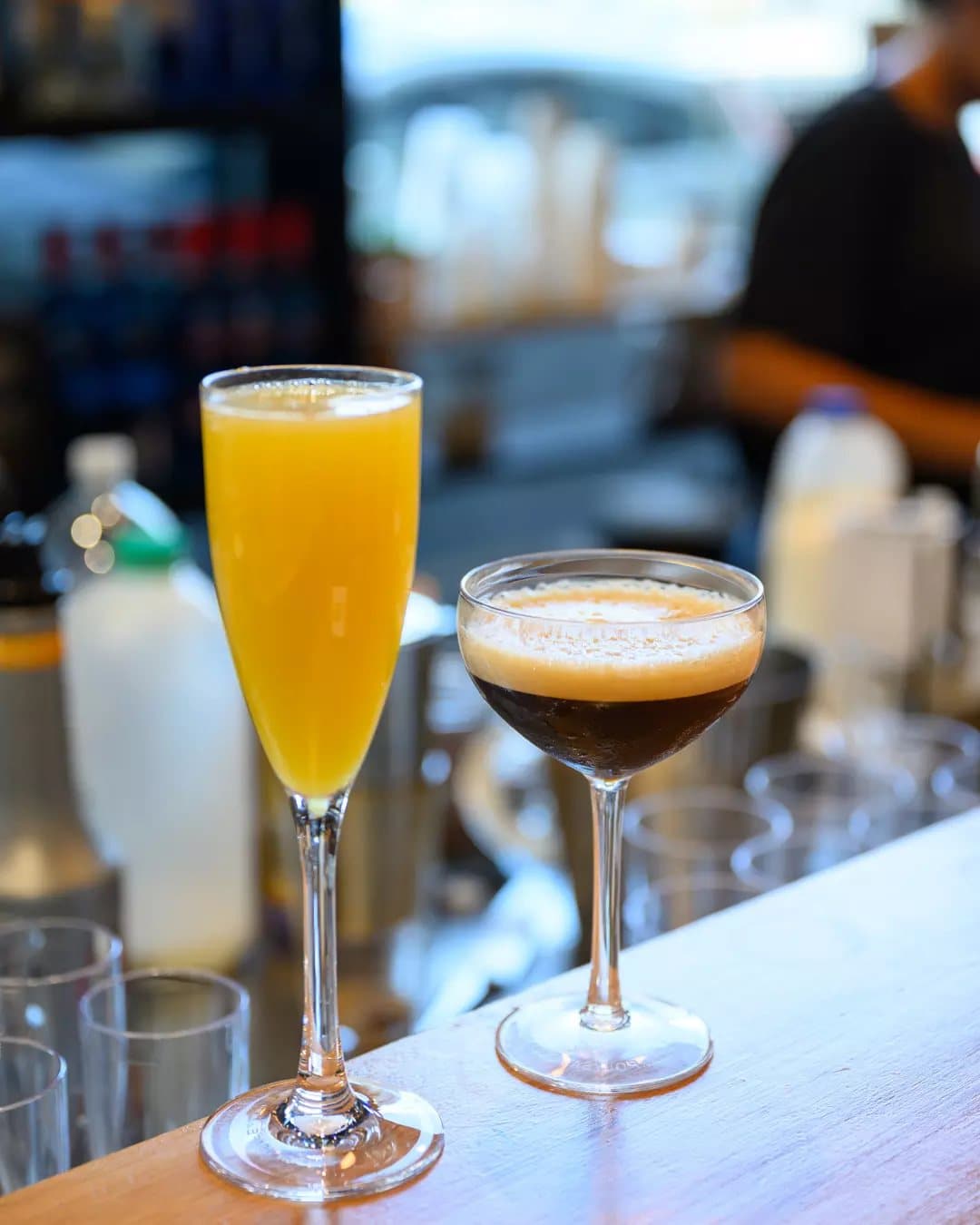 Mimosa and espresso martini